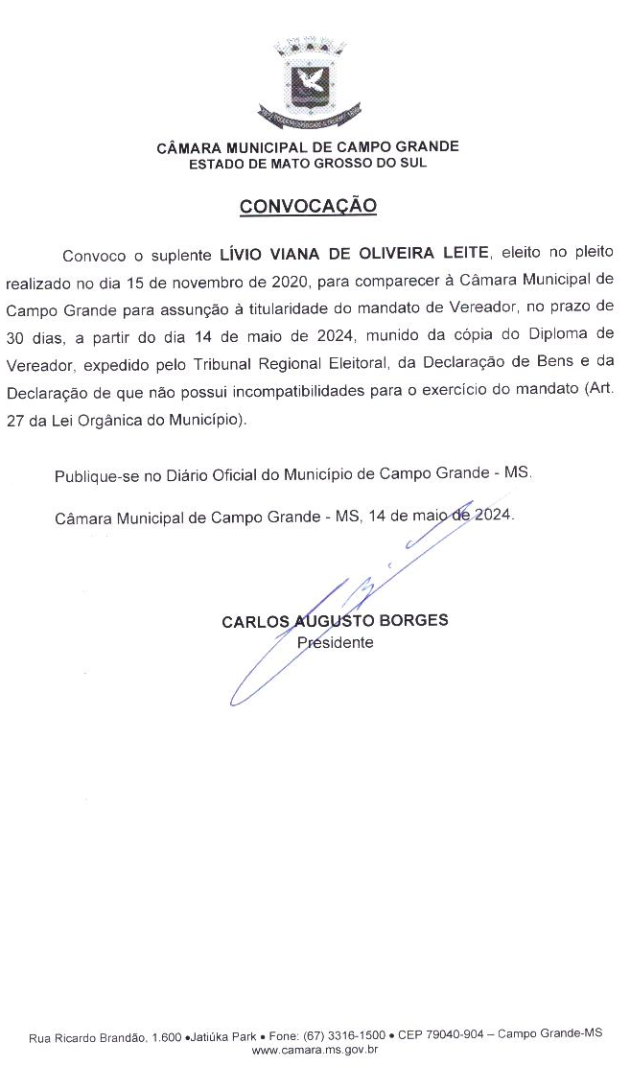 Câmara convoca Dr. Lívio para assumir Vaga que era de Claudinho Serra 1 dr livio vereador