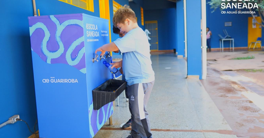 Águas Guariroba expande saneamento em escolas rurais