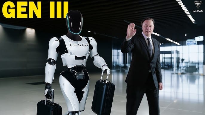 Elon Musk e seu impressionante robô Optimus