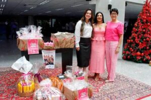 Outubro Rosa ALEMS doações kits beleza