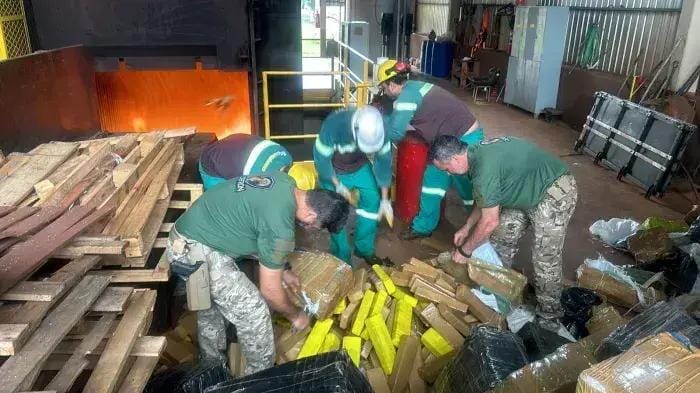 incineração de drogas em Ponta Porã