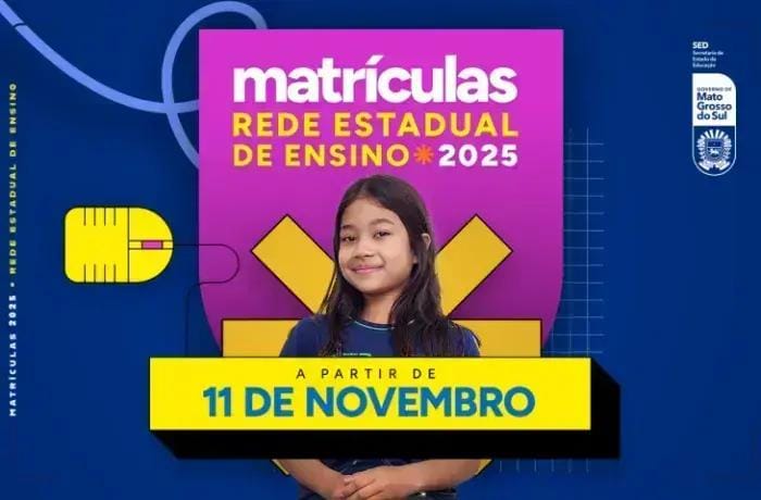 pré-matrículas escolas estaduais MS