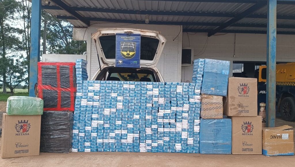 Polícia Militar Rodoviária intercepta carga estrangeira avaliada em R$ 86,5 mil na MS-386