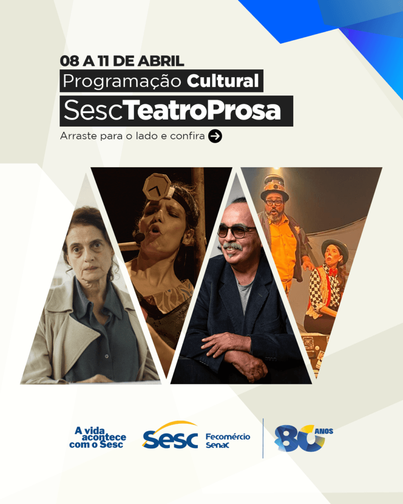 Semana cultural gratuita leva cinema, teatro e música ao Sesc Teatro Prosa, em Campo Grande