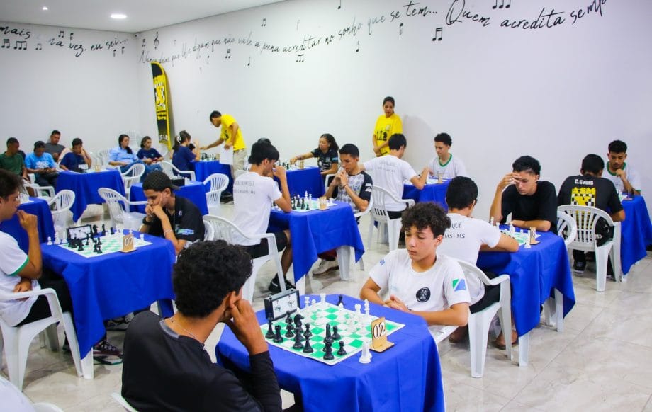 Festival Estadual de Xadrez reunirá 200 jovens competidores em Três Lagoas