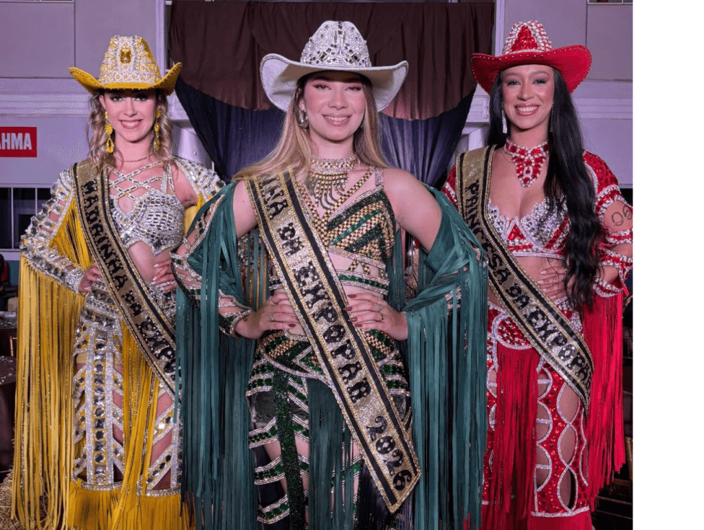 Concurso escolhe Rainha, Princesa e Madrinha da Expopar 2026 em noite de gala em Paranaíba