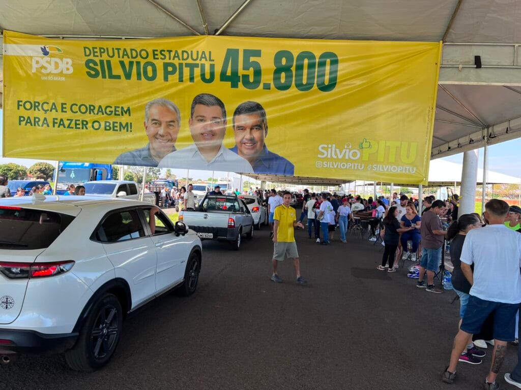 Vereador Silvio Pitu lança campanha a deputado estadual com adesivaço em Campo Grande