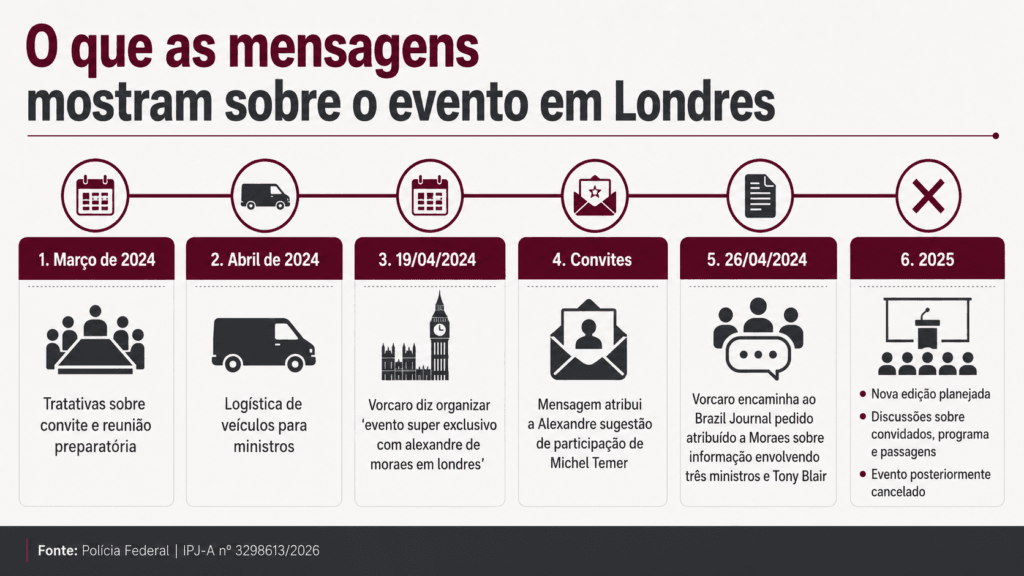 Daniel Vorcaro envolvido na organização de evento com ministros em Londres