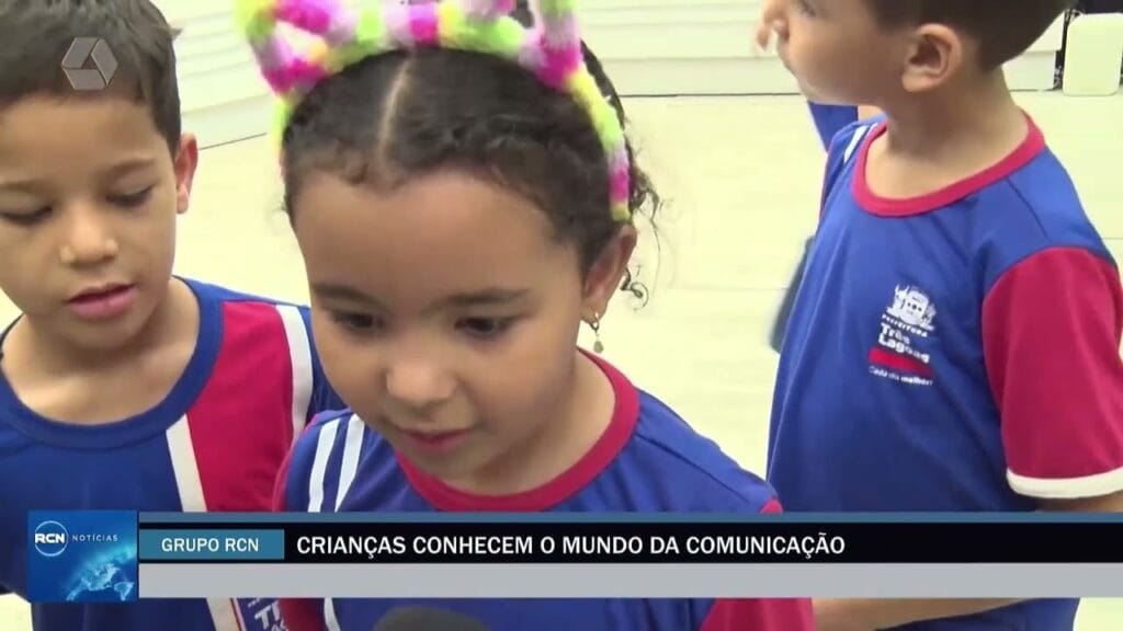 Alunos da educação infantil visitam estúdios do Grupo RCN em Campo Grande