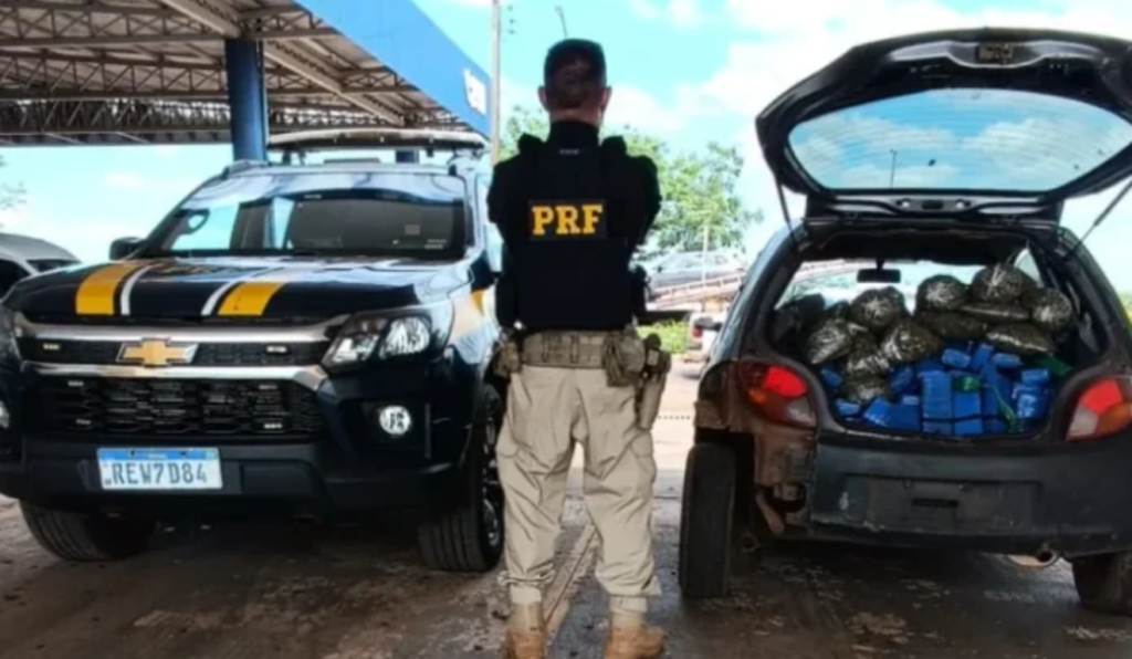 Motorista de 27 anos foge da PRF e é preso com quase 222 kg de drogas na BR-376